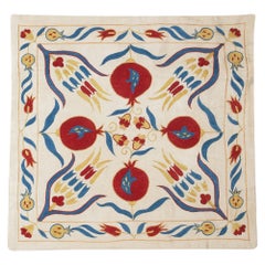 20 "x20" Copricuscino moderno ricamato in 100% seta. Copricuscino fatto a mano