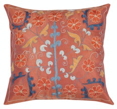 20"x20" SET OF 2 - Embroidered 100% Silk Cushion Covers. Handmade Accent Pillows