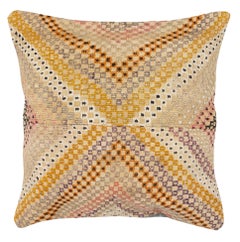 20"x20" SET OF 2 - Hand-Woven Jijim Kilim Cushion Covers. A pair of Lace Pillows