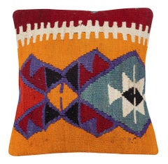 20"x20" SET OF 2 - Hand-Woven Kilim Cushion Covers. A pair of Lace Pillow Covers