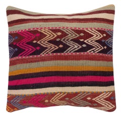 20"x20" SET OF 2 - Hand-Woven Kilim Cushion Covers. A pair of Lace Pillow Covers