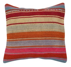 20"x20" SET OF 2 - Hand-Woven Kilim Cushion Covers. A pair of Lace Pillow Covers