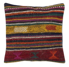 20"x20" SET OF 2 - Hand-Woven Kilim Cushion Covers. A pair of Lace Pillow Covers
