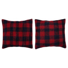 20"x20" SET OF 2 - Hand-Woven Kilim Cushion Covers. A pair of Lace Pillow Covers