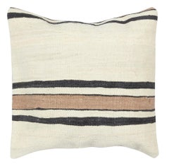 20"x20" SET OF 2 - Hemp Kilim Cushion Covers. A pair of Lace Pillow Covers