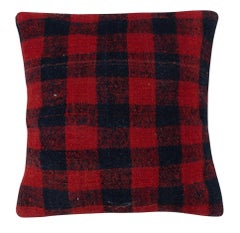 20"x20" SET OF 2 Kilim Cushion Covers. Checkered Throw Pillows. Accent Pillow