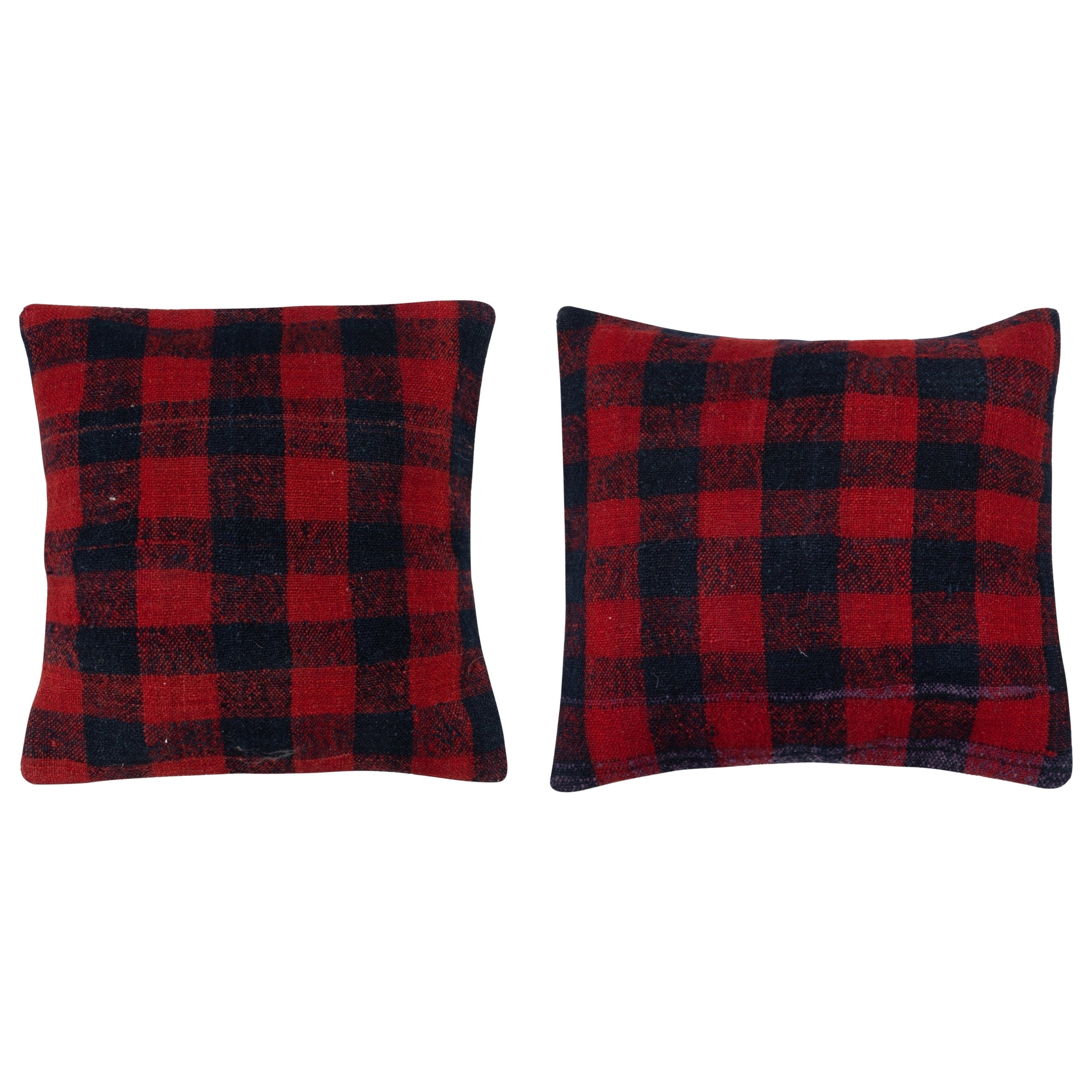 SET DI 2 copricuscini Kilim 20 "x20". Cuscini a scacchi. Cuscino d
accento