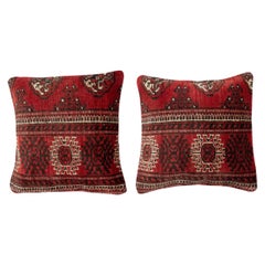 20"x20" SET OF 2 - Traditional Wool Cushion Covers. Vintage Throw Pillows