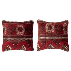 20"x20" SET OF 2 - Turkish Wool Cushion Covers. Handmade Rug Throw Pillowcases