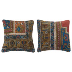 20"x20" SET OF 2 - Turkish Wool Cushion Covers. Handmade Rug Throw Pillows