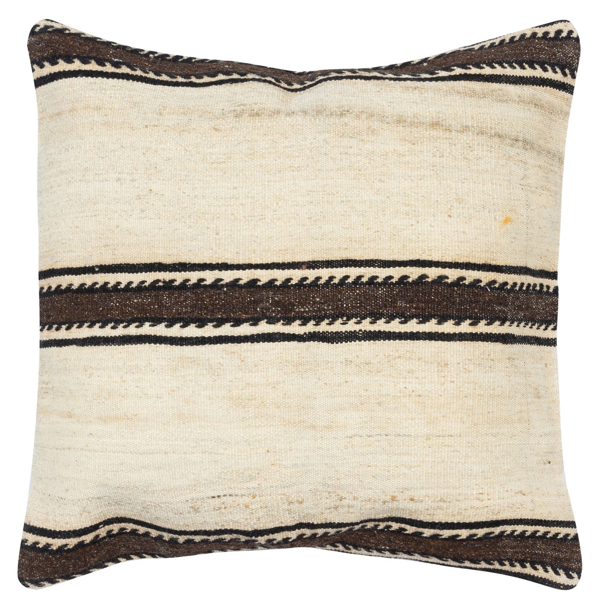 Federa Kilim a righe 20 "x20". Copricuscino fatto a mano. Cuscino d
accento vintage