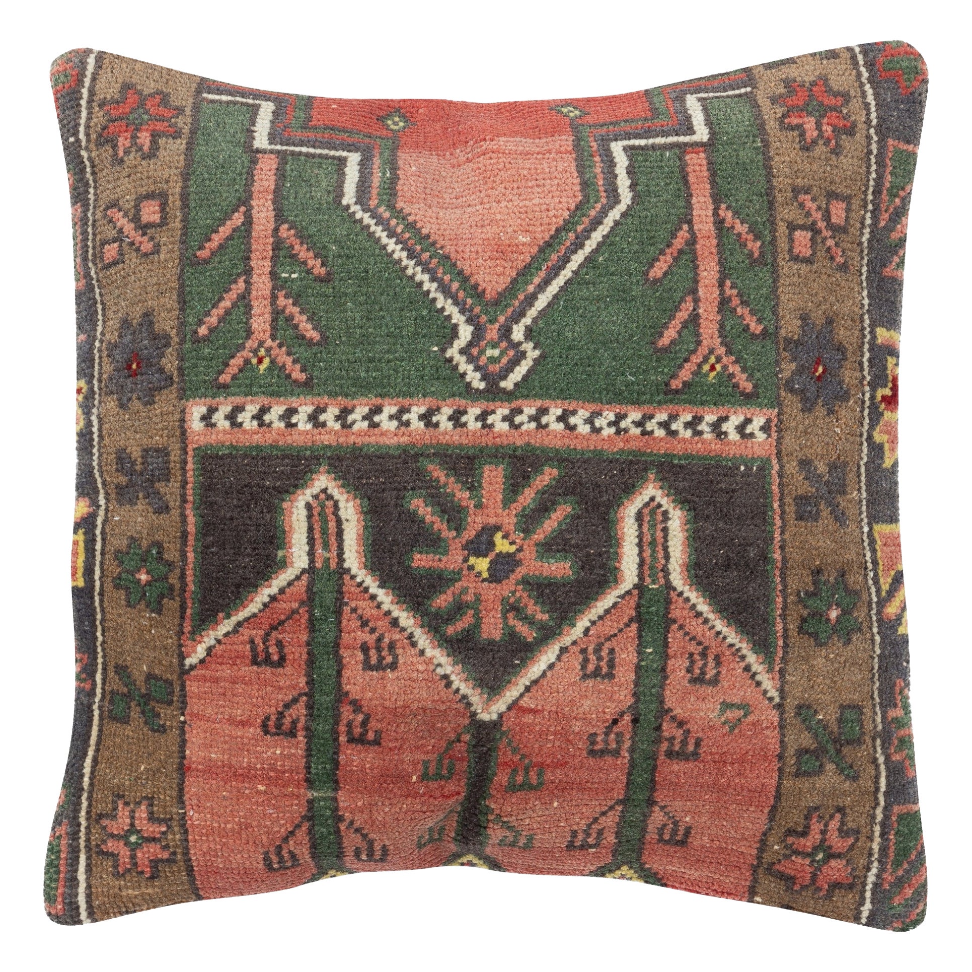 20 "x20" Copricuscino tradizionale in lana. Cuscino fatto a mano. Cuscino d
accento in vendita