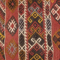 20"x20" Vintage Kilim Cushion Cover. Accent Pillow. Handmade Throw Pillow Cover