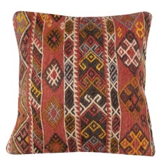 20"x20" Vintage Kilim Cushion Cover. Accent Pillow. Handmade Throw Pillow Cover