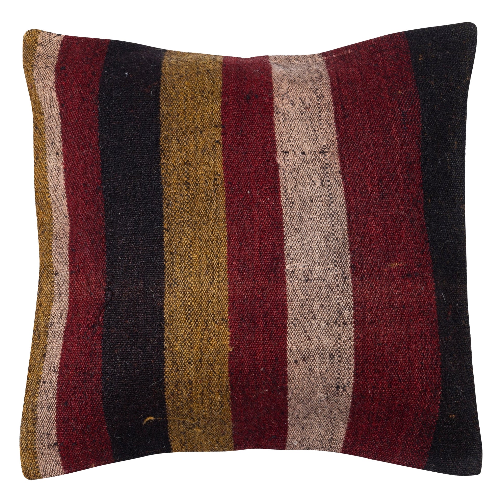 Copricuscino Kilim vintage 20 "x20". Cuscino fatto a mano. Cuscino a righe