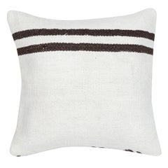 20"x20" Vintage Kilim Cushion Cover. Handwoven Pillowcase. Accent Pillow