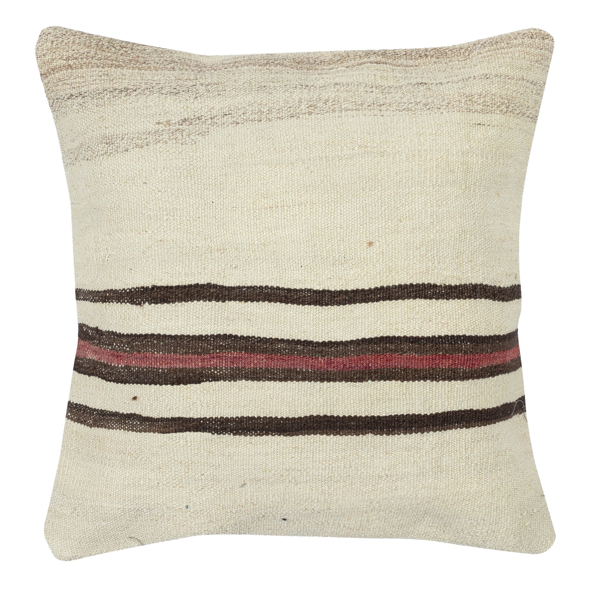 Copricuscino Kilim vintage 20 "x20". Federa intrecciata a mano. Cuscino d
accento turco