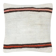 20"x20" Vintage Kilim Cushion Cover. Lace Pillow. Bohemian Throw Pillow Cover