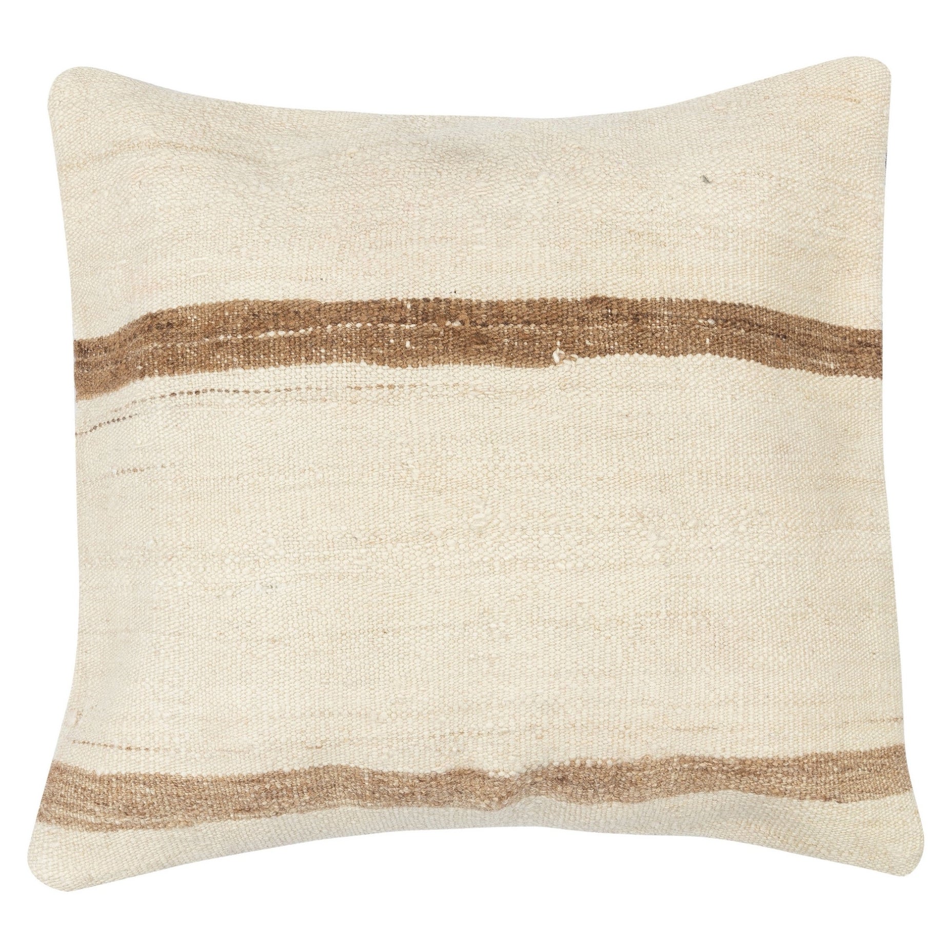 20"x20" Vintage Kilim Pillow Cover. Accent Cushion Cover. Hemp Throw Pillow