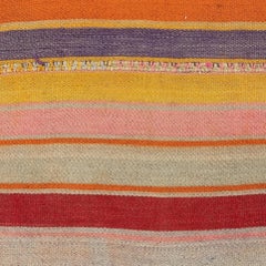 20 "x20" Housse de coussin Vintage Kilim. Housse de coussin colorée. Oreiller turc