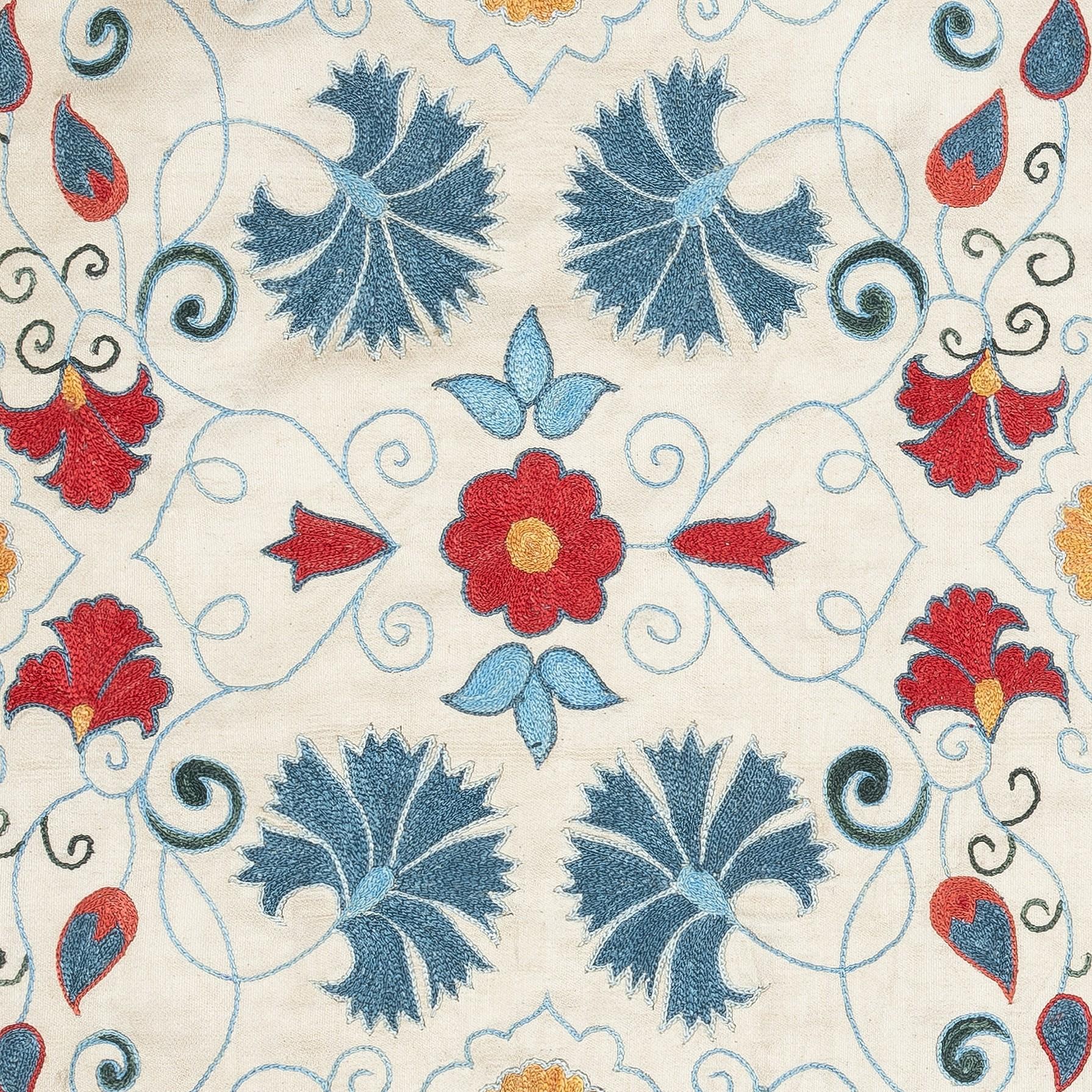Nuovo copricuscino ricamato a mano in 100% seta - autentica arte tessile uzbeka

Eleva l'arredamento della tua casa con questo raffinato copricuscino Suzani ricamato a mano, realizzato al 100% in pura seta da abili artigiani dell'Uzbekistan.