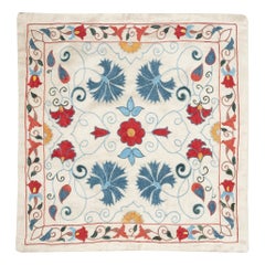 20 "x21" Copri cuscino in 100% seta. Cuscino ricamato. Cuscino in pizzo fatto a mano