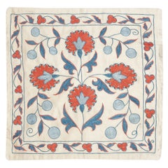 20 "x21" Coussin de plaid moderne. Housse de coussin 100% soie. Taie d'oreiller brodée