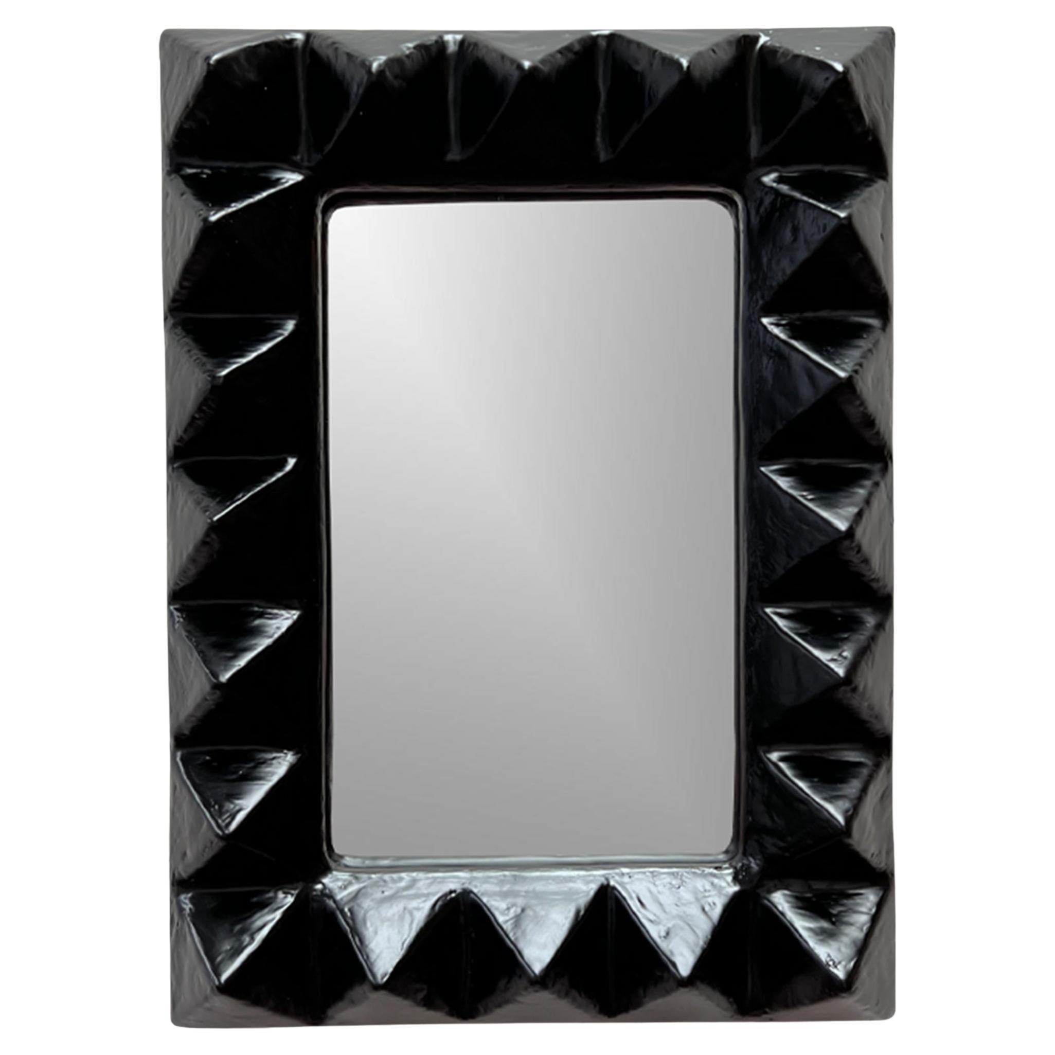 20x28" Le Stud Mirror in Gypsum & Fiberglass by Brent Warr Studios For Sale