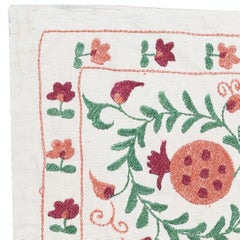 20x36 in Embroidered Wall Hanging. Modern Tablecloth. 100% Cotton Tapestry