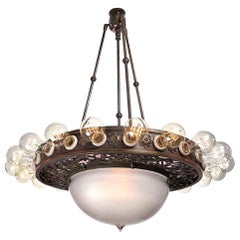 21-Bulb Marquee Chandelier, Unique Tipped Shade