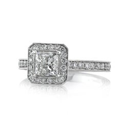 2.1 Carat Princess Diamond Ring Brilliant White 14K Gold Effortless Elegance
