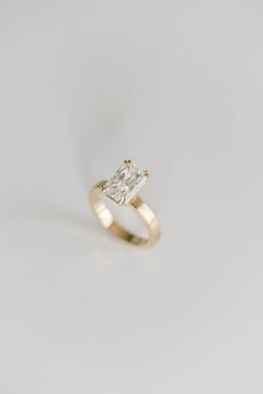 2.1 Carat Radiant Statement  White Gold Effortless Elegance  Diamond Ring