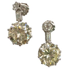 21 Karat GIA Diamant Ohrringe 18K Weißgold Ohrringe RARE FIND