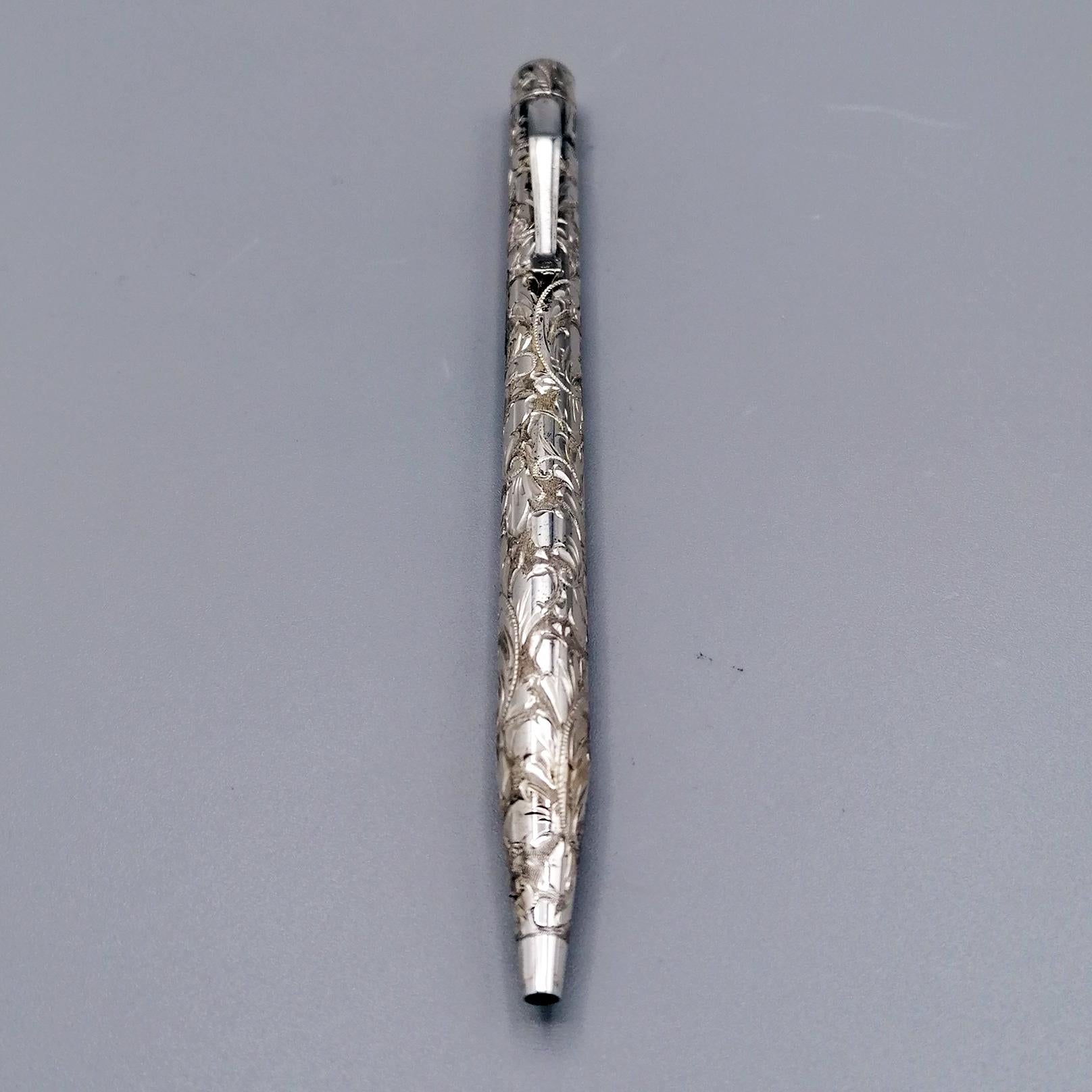 Other 21° Century Italian Sterling Silver Ballpoint Pen For Sale