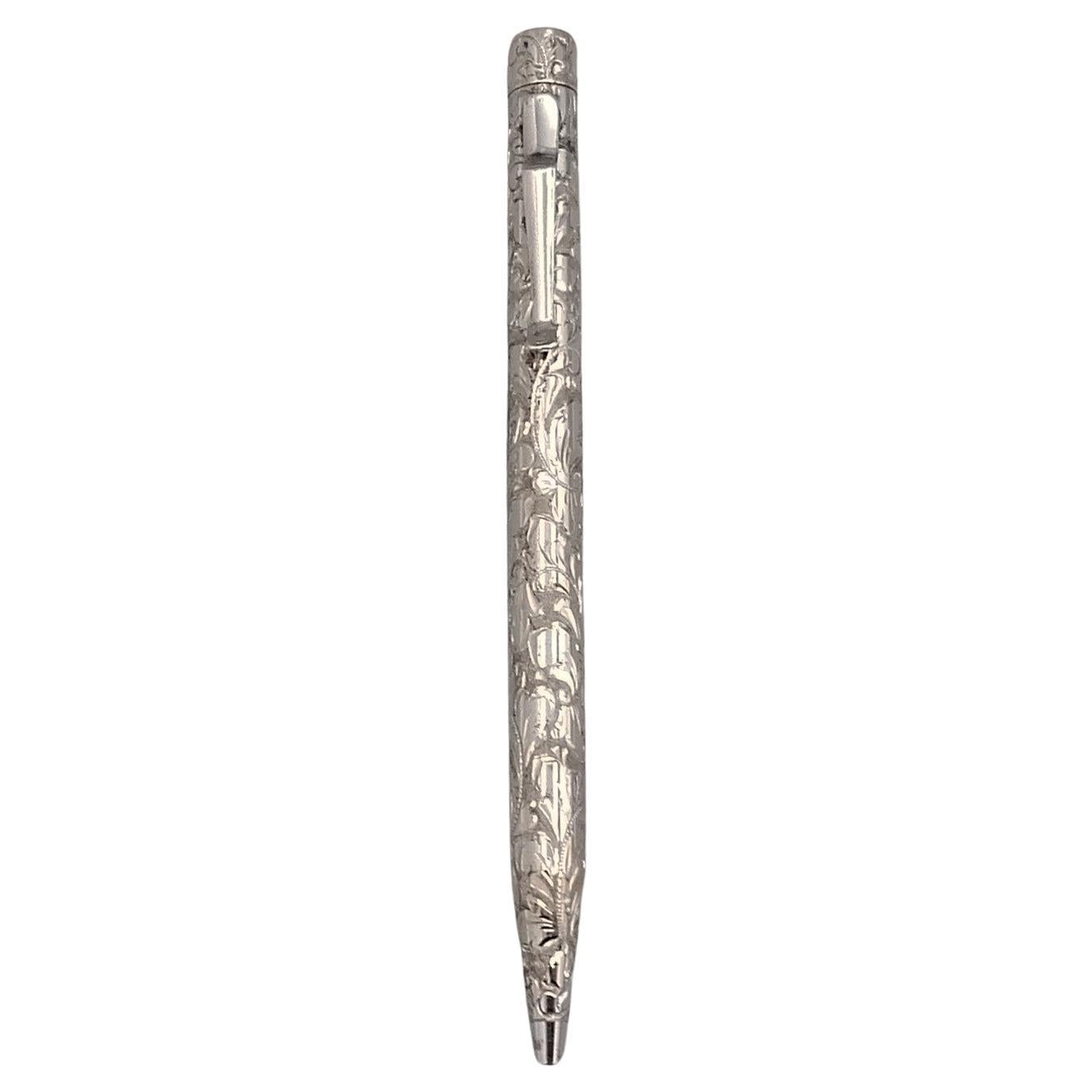 21° Century Italian Sterling Silver Ballpoint Pen For Sale