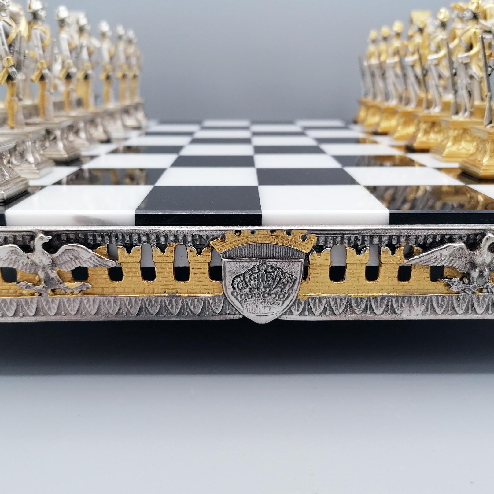 gold plated chess set