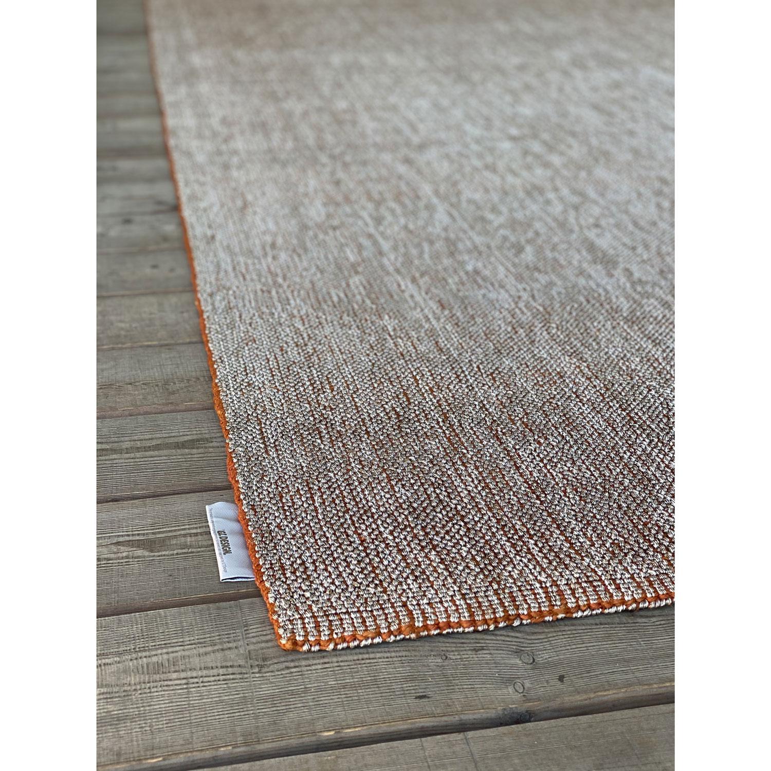 Hand-Woven 21st Century Performing Grey Orange Rug by Deanna Comellini 200x300 cm For Sale