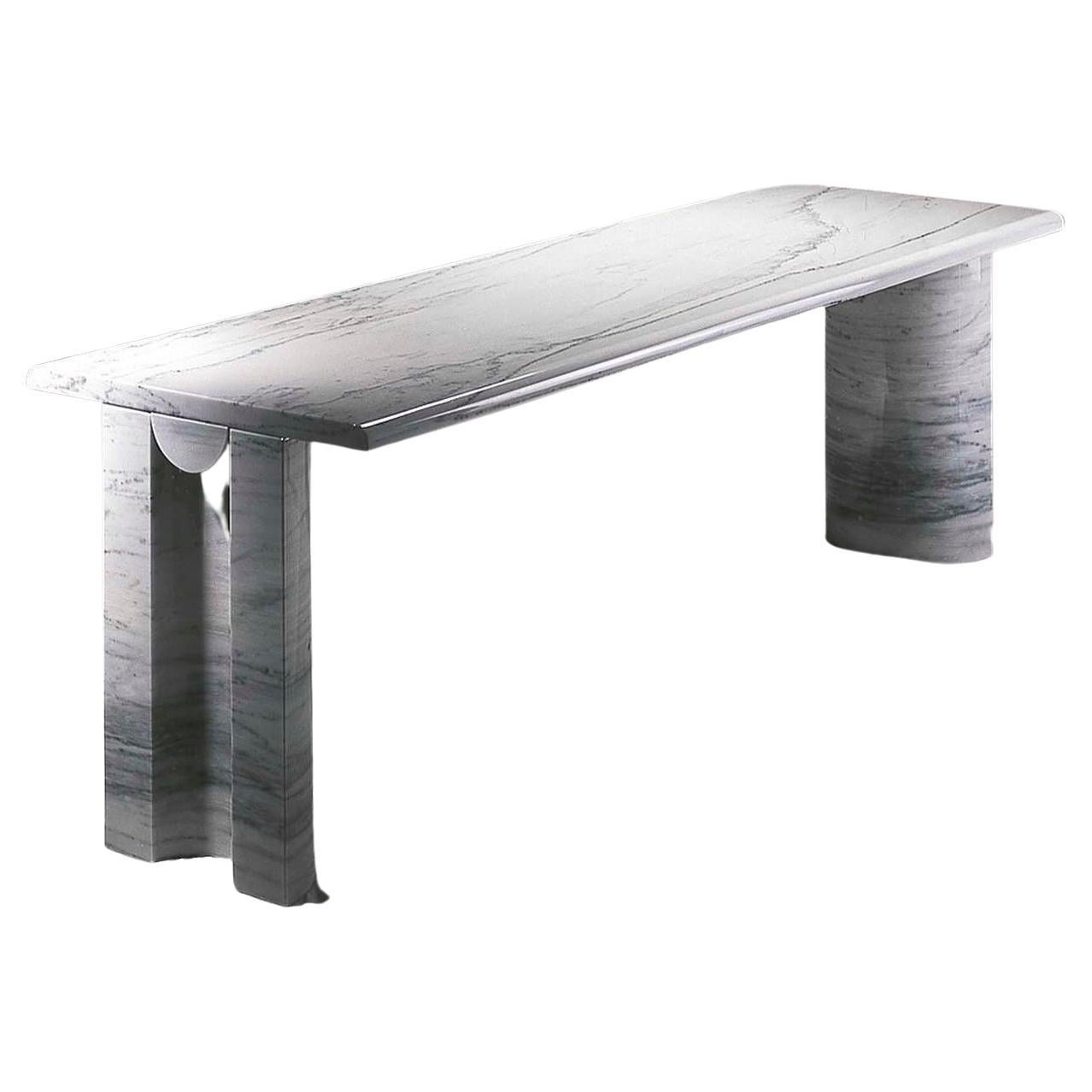 21 Century by Giusti & Di Rosa "Pariana" Marble Dining Table For Sale