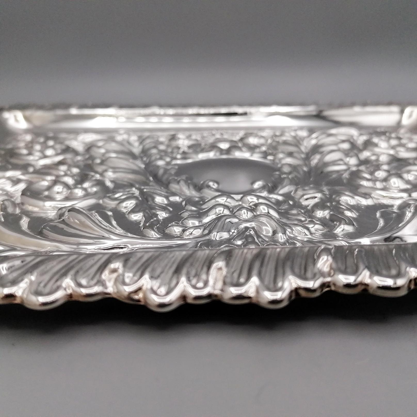 Italian 21st Century Italy Sterling Silver Letter tray For Sale
