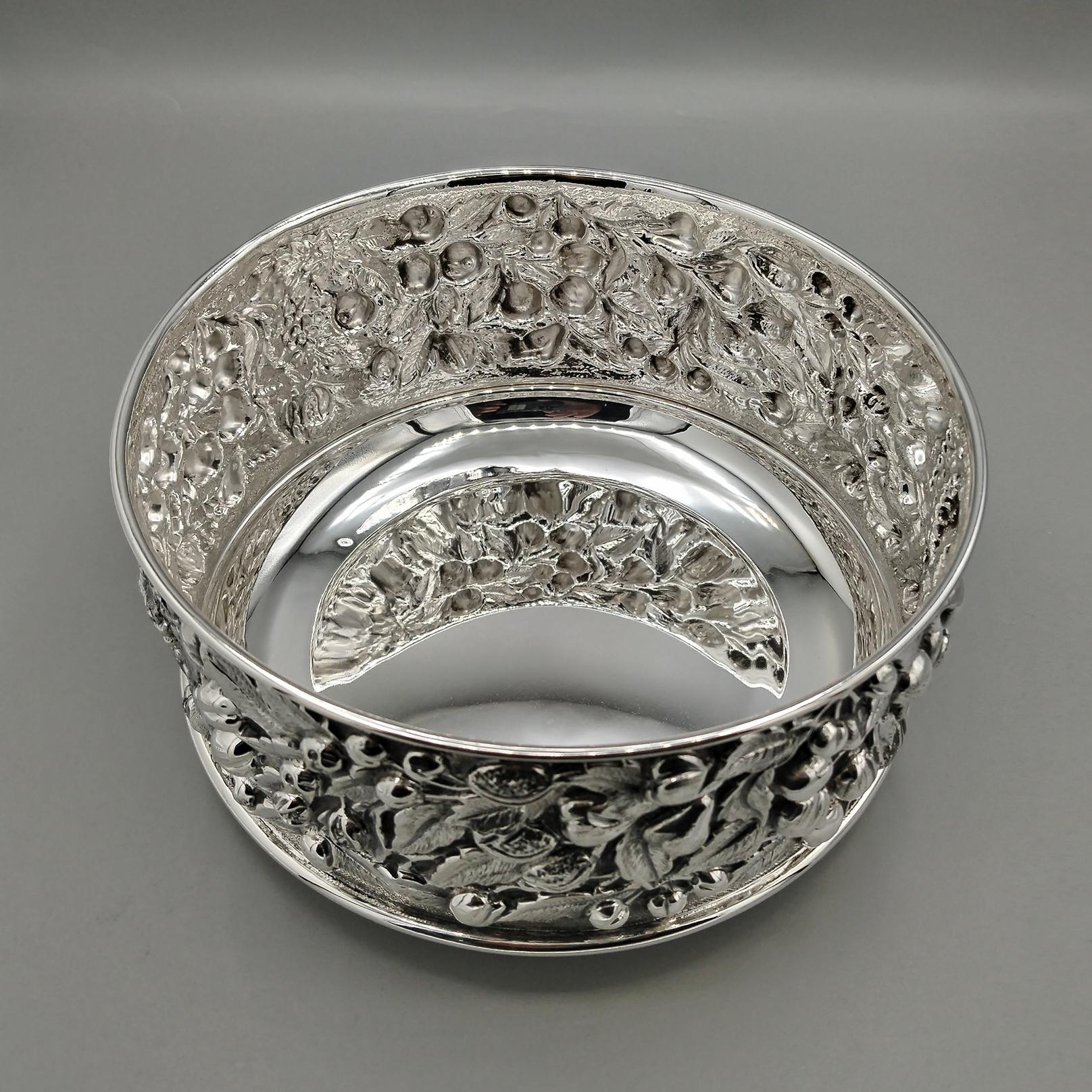 Sterling Silver 21st Century italian sterling silver Bowl For Sale