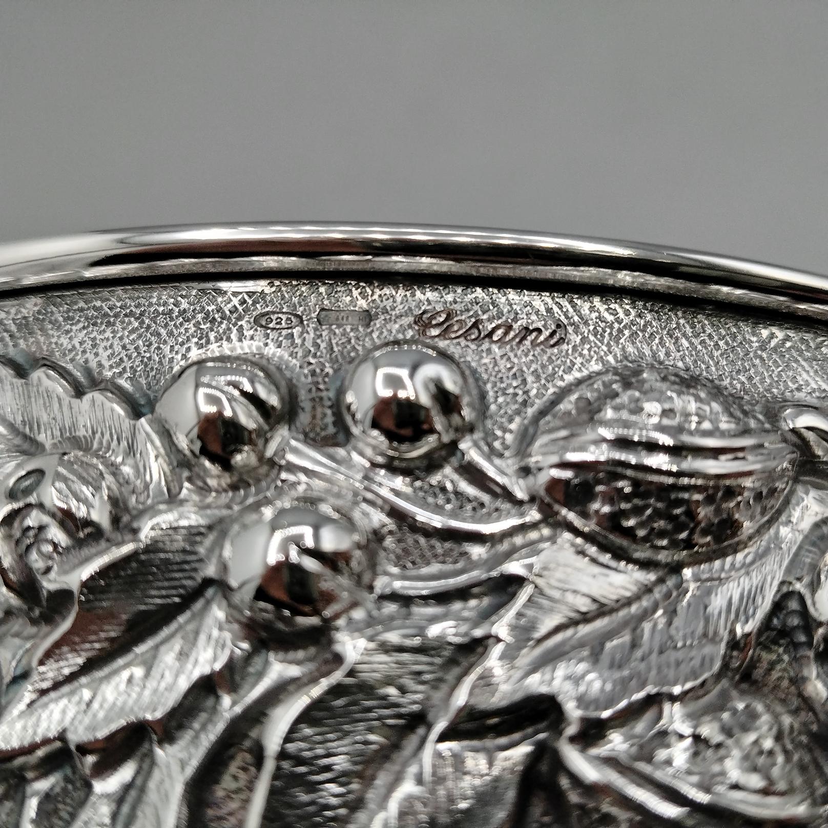 21st Century italian sterling silver Bowl For Sale 1
