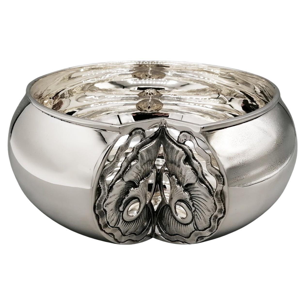 bol en argent sterling italien du 21e siècle de style Liberty