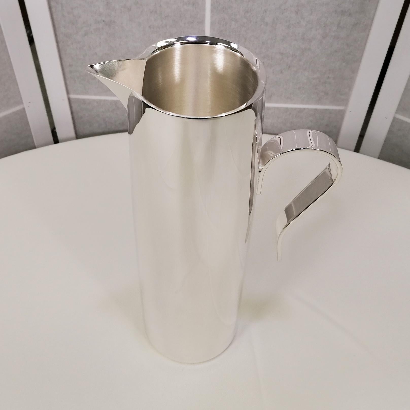 21st Century Italian Sterling Silver Modern Pitcher For Sale 9