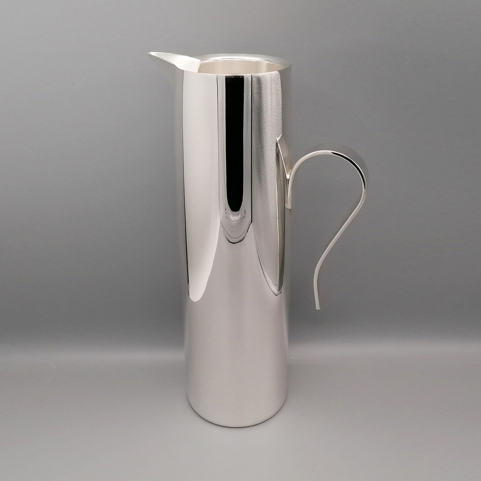 21st Century Italian Sterling Silver Modern Pitcher For Sale 11