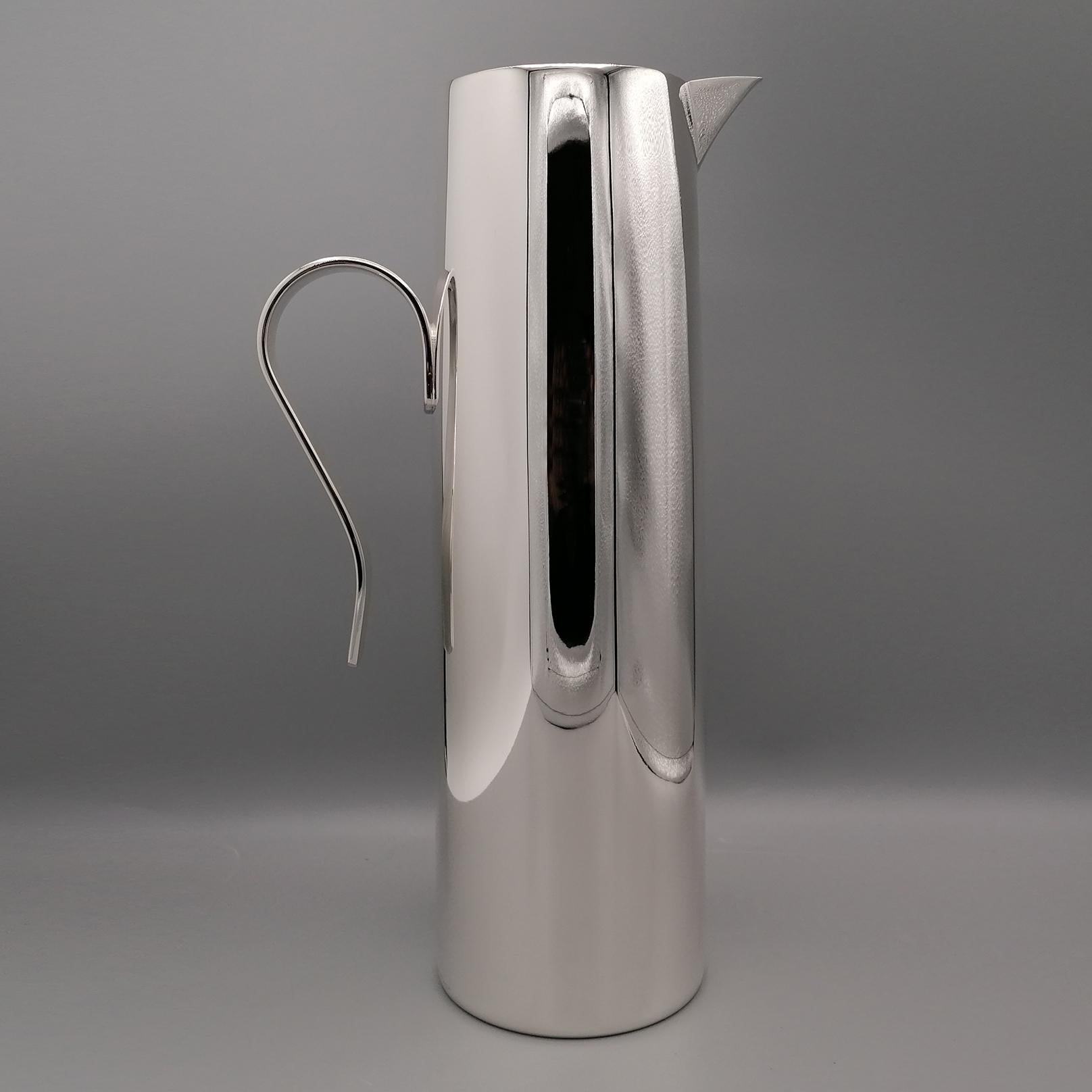 21st Century Italian Sterling Silver Modern Pitcher For Sale 2