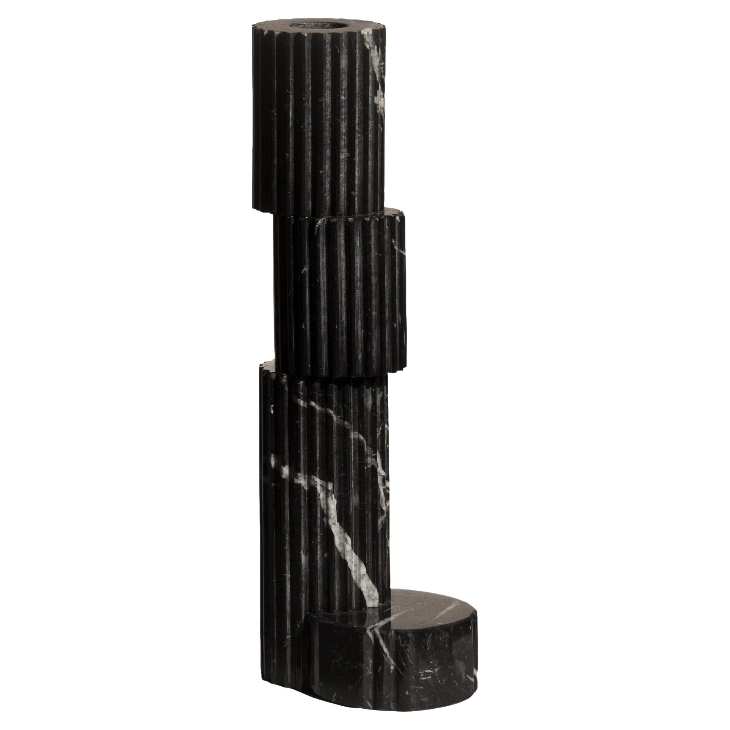 21Century Marquinia Marble Candle Holder - 1 IN STOCK AVAILABLE NOW!