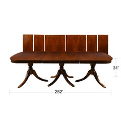 21 Foot Mahogany Dining Table