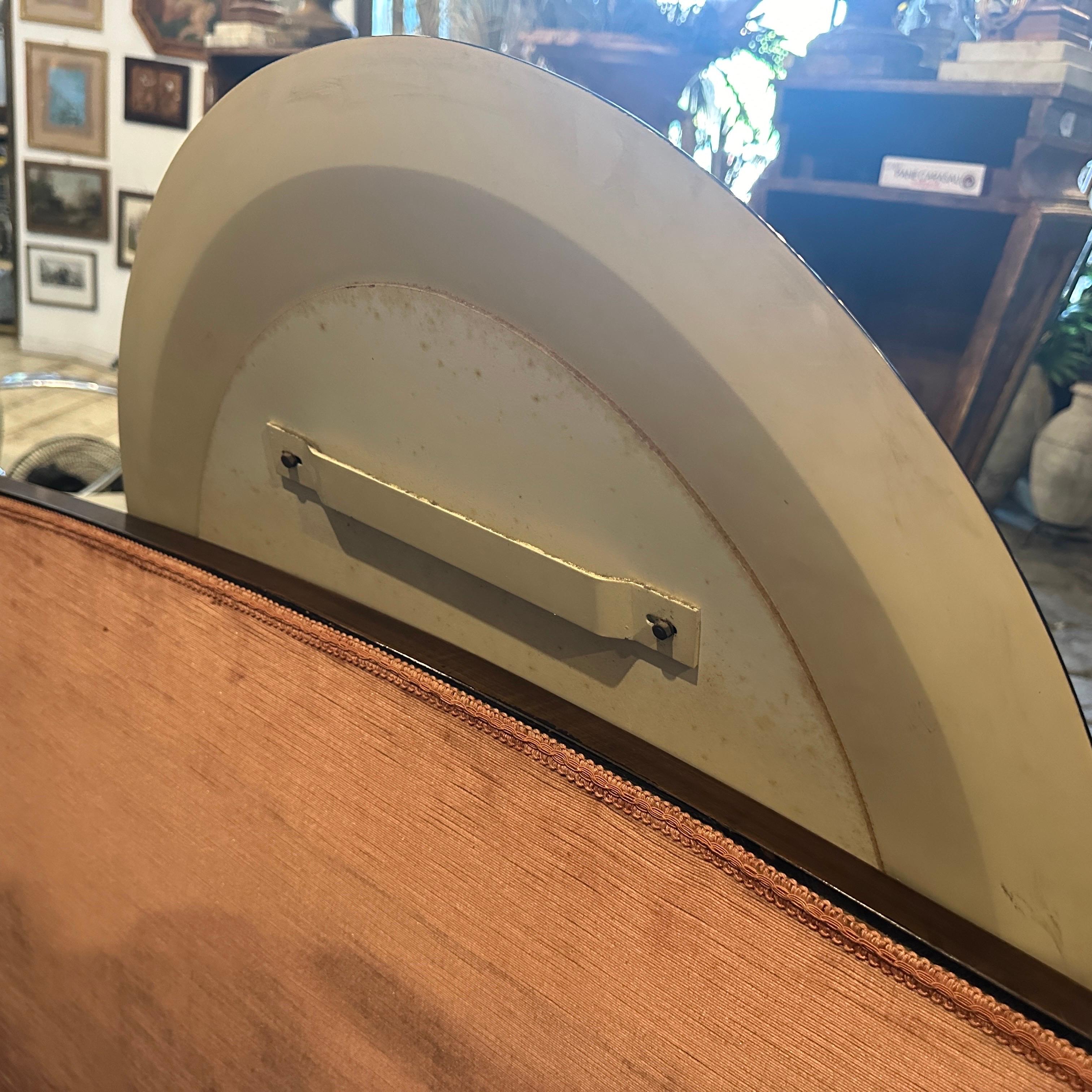 21 January 1971 Space Age Blue Italian Oval Wall Mirror by Metalvetro Siena 7