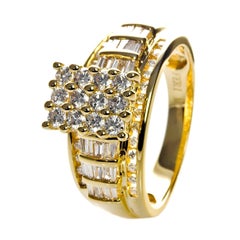21 Karat Gold Diamond Ring