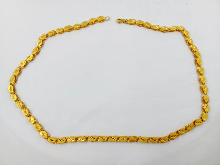 21 Karat Yellow Gold Necklace Chain at 1stDibs 21 karat gold chain